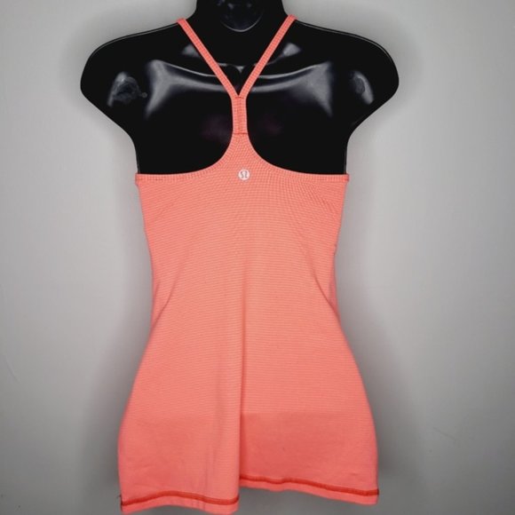 SOLD Lululemon Power Y Tank - Very Light Striped Flare - Picture 6 of 7